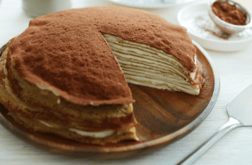 Tiramisu Mille Crêpe Cake 